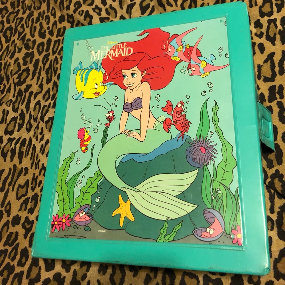 Vintage The Little Mermaid Doll Carrying Case Disney TYCO.